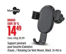 Canadian Tire Bluehive Rotating Car Vent Mount, Black offer