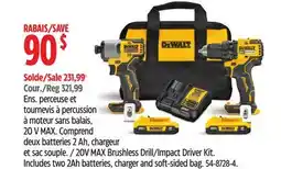 Canadian Tire Dewalt 20V MAX Brushless Drill/Impact Driver Kit offer