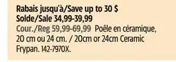 Canadian Tire Ninja 20cm or 24cm Ceramic Frypan offer