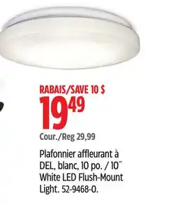 Canadian Tire Noma 10˝ White LED Flush-Mount Light offer