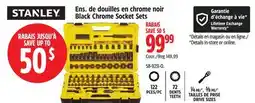Canadian Tire Stanley Black Chrome Socket Set offer
