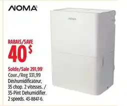 Canadian Tire NOMA 35-Pint Dehumidifier offer