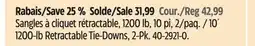 Canadian Tire Motomaster 10´ 1200-lb Retractable Tie-Downs offer