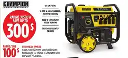 Canadian Tire Champion Power Equipment Generator with CO Shield offer