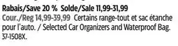 Canadian Tire AutoTrends Selected Car Organizers and Waterproof Bag offer