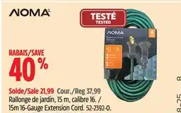 Canadian Tire 15m 16-Gauge Extension Cord offer