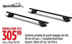 Canadian Tire SportRack Complete Roof Rack System, 118cm (47in) offer