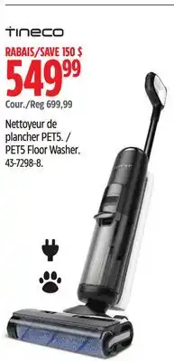 Canadian Tire Tineco PET5 Floor Washer offer