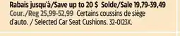 Canadian Tire Selected Car Seat Cushions offer