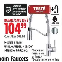 Canadian Tire Danze Jasper 1-Handle offer