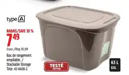 Canadian Tire Stackable Storage Tote offer