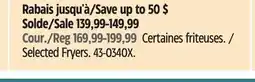 Canadian Tire Selected Fryers offer