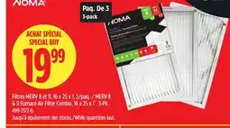 Canadian Tire Noma MERV 8 & 11 Furnace Air Filter Combo, 16 x 25 x 1 offer