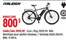 Canadian Tire Raleigh Getaway Adult Electric Bike offer