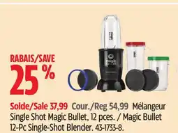 Canadian Tire Magic Bullet 12-Pc Single-Shot Blender offer