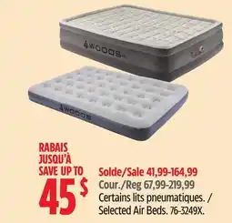 Canadian Tire Woods Selected Air Beds offer