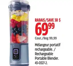 Canadian Tire Rechargeable Portable Blender offer