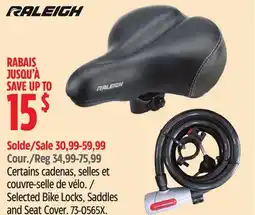 Canadian Tire Raleigh Selected Bike Locks offer