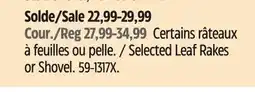 Canadian Tire Yardworks Selected Leaf Rakes or Shovel offer