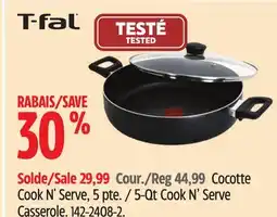 Canadian Tire 5-Qt Cook N' Serve Casserole offer