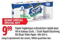 Canadian Tire Scott Rapid-Dissolving RV/Boat Toilet Paper offer