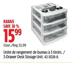 Canadian Tire type A 3-Drawer Desk Storage Unit offer
