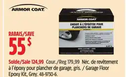 Canadian Tire ARMOR COAT Garage Floor Epoxy Kit, Grey offer