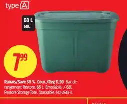 Canadian Tire Type A 68L Restore Storage Tote offer
