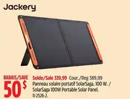 Canadian Tire Jackery SolarSaga 100W Portable Solar Panel offer