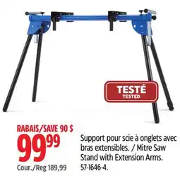 Canadian Tire Mastercraft Mitre Saw Stand with Extension Arms offer