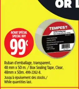 Canadian Tire Tempest Box Sealing Tape offer