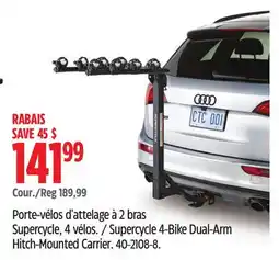 Canadian Tire Supercycle 4-Bike Dual-Arm Hitch-Mounted Carrier offer