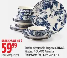 Canadian Tire CANVAS Augusta Dinnerware Set, 16-Pc offer