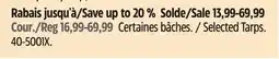 Canadian Tire Certified Selected Tarps offer