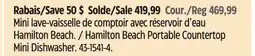 Canadian Tire Hamilton Beach Portable Countertop Mini Dishwasher offer