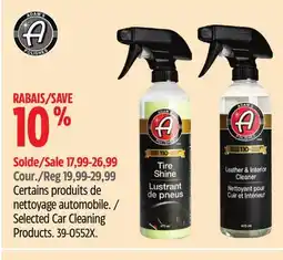 Canadian Tire Adam's Polishes Selected Car Cleaning Products offer