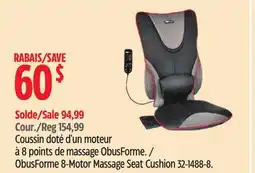 Canadian Tire ObusForme 8-Motor Massage Seat Cushion offer