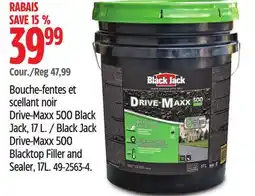Canadian Tire Black Jack Drive-Maxx 500 Blacktop Filler and Sealer, 17L offer