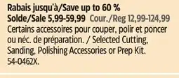 Canadian Tire Mastercraft Selected Cutting offer