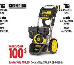 Canadian Tire Champion GAS, 2,5 GPM, 3000 PSI offer