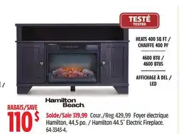 Canadian Tire For Living Hamilton 44.5˝ Electric Fireplace offer