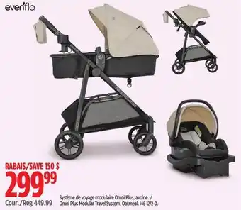 Canadian Tire Evenflo Omni Plus Modular Travel System, Oatmeal offer