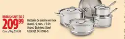 Canadian Tire Lagostina 9-Pc Avanti Stainless-Steel Cookset offer