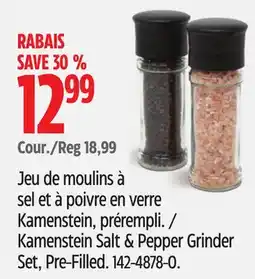 Canadian Tire Kamenstein Salt & Pepper Grinder Set, Pre-Filled offer
