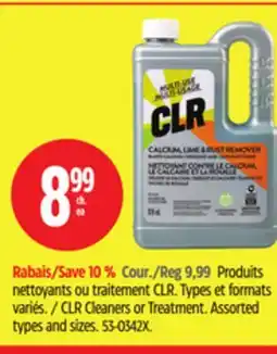 Canadian Tire CLR Cleaners or Treatment offer