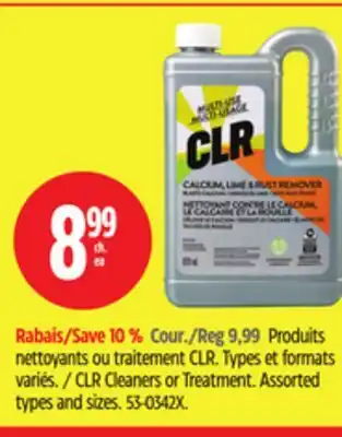 Canadian Tire CLR Cleaners or Treatment offer