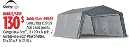 Canadian Tire Shelterlogic Garage-in-a-Box Peak Shelter offer