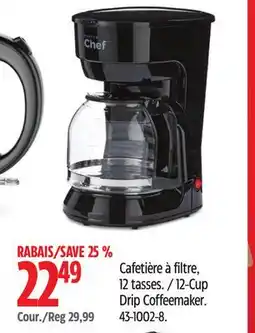 Canadian Tire Master Chef 12-Cup Drip Coffeemaker offer