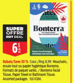 Canadian Tire Bonterra Facial Tissue, Paper Towel or Bathroom Tissue offer