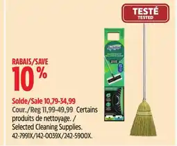 Canadian Tire Mastercraft Selected Cleaning Supplies offer